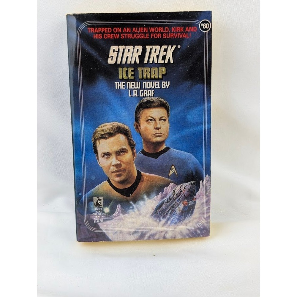 Pocket Books Star Trek Book Ice Trap L.A. Graf #60 Sci-Fi 1992